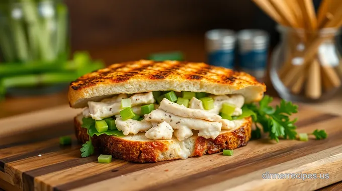 Grilled Tuna Melt with Crunchy Celery