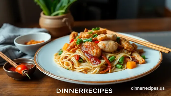 Savory Stir-Fry Noodles with Chicken and Veggies