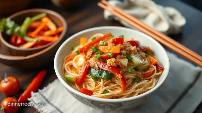 Stir-Fried Rice Noodles with Fresh Vegetables