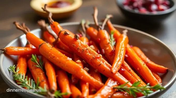 Honey-Glazed Roasted Carrots with Pomegranate Seeds