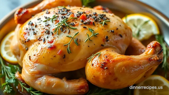 Maddox Tables Savory Herb Roasted Chicken