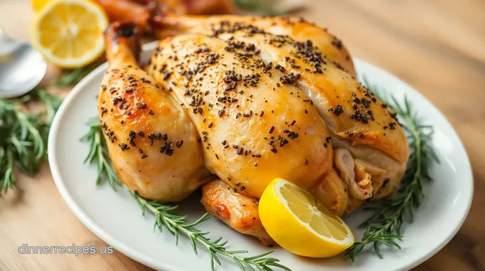 Herb-Crusted Roasted Chicken with Fine Ground Salt
