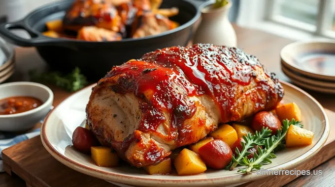 Honey-Glazed Roasted Pork with Veggies