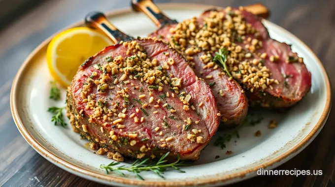 City’s Finest Herb-Crusted Rack of Lamb