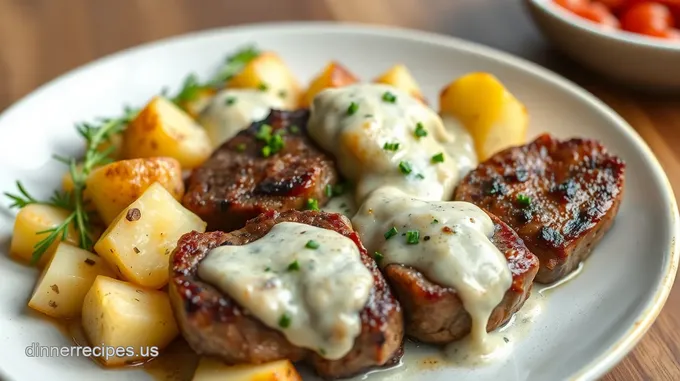 All-American Steakhouse Sirloin with Garlic Mashed Potatoes