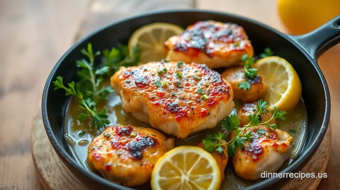 Skillet Chicken Zesty Lemon Garlic Delight