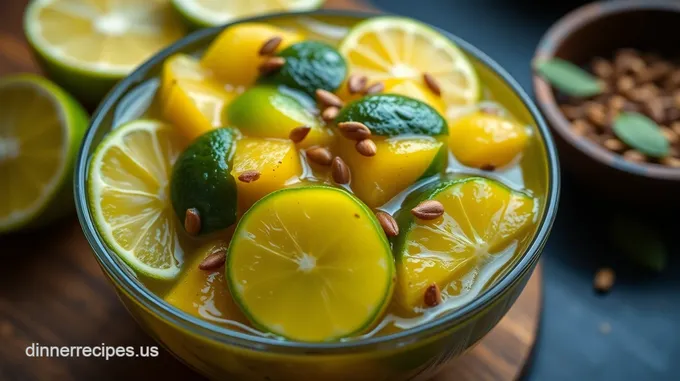 Spicy & Tangy Indian Lime Pickles (No Oil)