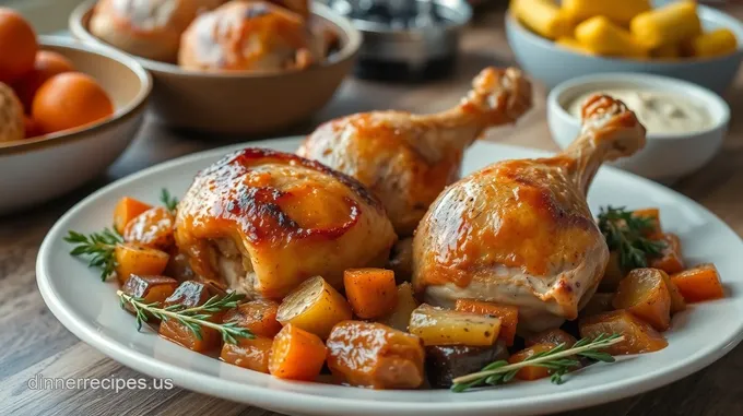 Savory Roasted Turkey Legs with Flavorful Veggies
