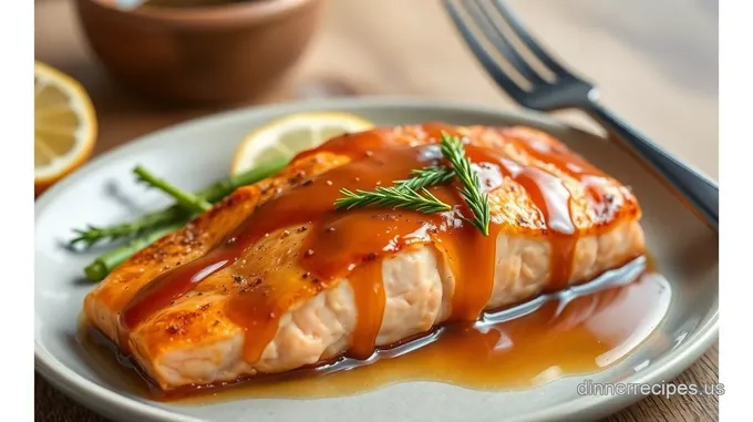 Baked Salmon with Sweet Maple Glaze