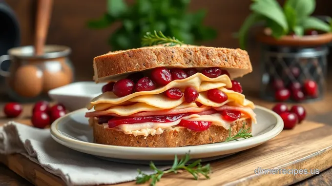Quick Turkey Sandwich with Cranberry Bliss
